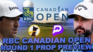 Round 1 RBC Canadian Open DFS Prop Preview  Hamilton CC Stat Averages Prize Picks  Underdog Props [upl. by Aleakim]