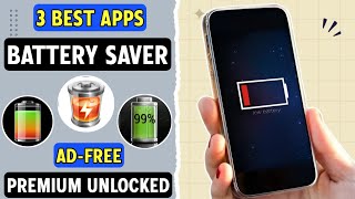 3 Best FREE Battery Saver Apps For Android 2024 [upl. by Ahsieyt457]