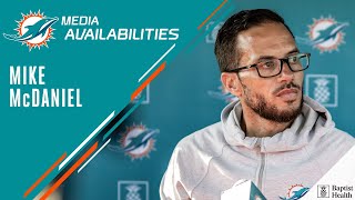 Coach Mike McDaniel meets with the media  Miami Dolphins [upl. by Toille]