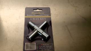 4 way Sillcock Key A Must Have Item for your Bug Out Bag [upl. by Yhtnomit]