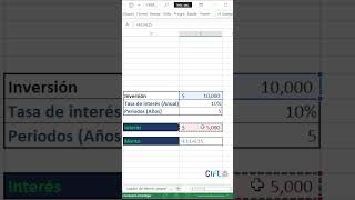 Cap 331 💰 Cálculo de Interés Simple en Excel ¡Fácil y Rápido  Tutorial Excel [upl. by Rachele]