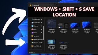 Snipping Tool Windows SHIFT  S  Save Location in Windows 11 [upl. by Georges]