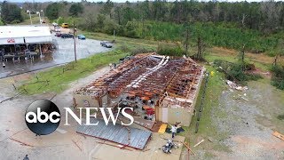 Alabama tornadoes devastate towns leaving at least 23 dead [upl. by Eniamat]