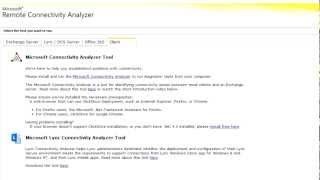 Microsoft Connectivity Analyzer Introduction [upl. by Naid759]