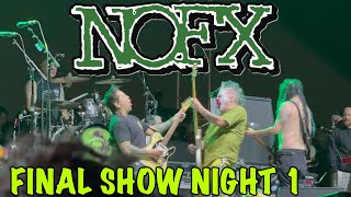 NOFX Final Show Night 1 of 3 Full Set 1042024 Pt 1 [upl. by Eenitsed]