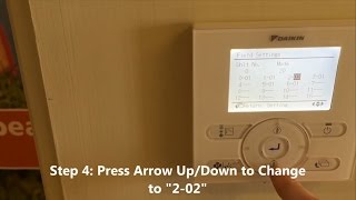 How to ActivateTemperature Sensor at Return Air Only Daikin BRC1E61 amp BRC1E62 Wall C [upl. by Oiluig]