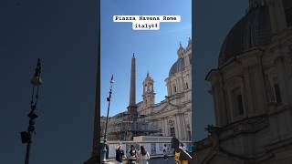 ✨Piazza Navona Rome Italy🇮🇹travel trendingshorts videorome [upl. by Ayekin]