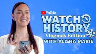 AlishaMarie talks Vlogmas DIY fails and her most viral video  YouTube Watch History [upl. by Aillimat440]