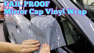 Vinyl Wrap A Side Mirror Cap  Subaru STI [upl. by Gerlac]