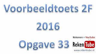 Rekentoets 2F 2016 opgave 33 [upl. by Nryhtak765]