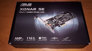 Asus Xonar SE 51 Channel  Unboxing [upl. by Euhsoj]