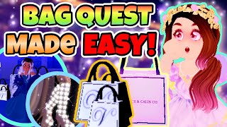 Vionciis BAG QUEST Made EASYTIPS amp Possible LOCATIONS😊Royale High 2022 New Years Quest Tutorial [upl. by Ycak375]