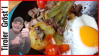 Tiroler Gröstl Rezept einfach lecker und schnell [upl. by Citron]