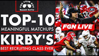 FGN LIVE Top10 Meaningful CFB Matchups in 2024  Kirbys Top3 Recruiting Classes [upl. by Mabelle]