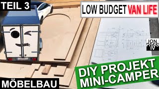 Projekt Mini Camper  TEIL 3  DIY VanLife im Kofferanhänger–der Low Budget Wohnwagen für das EAuto [upl. by Zerlina]