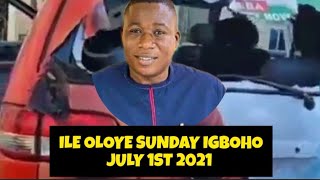 Bose Sele Ni Ile OLOYE SUNDAY IGBOHO Ni July 1st 2021 DSS Pa Eyan Meji  Omiyale chokitablemedia [upl. by Nalehp267]