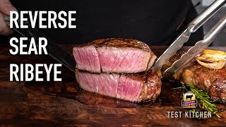 Reverse Sear Ribeye Recipe [upl. by Anaicilef]