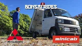 2001 Mitsubishi Minicab 4x4 Dump review tour [upl. by Kcirdlek]