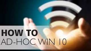 How to set up an AdHoc WiFi network in Windows 10 amp 8  adhoc adhoc [upl. by Iek996]