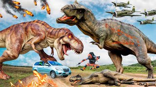 Blockbuster Trex Chase 2023 Trex Attack  Jurassic Park Fan Made Movie 17 HOT Movie Ms Luna [upl. by Mendoza264]