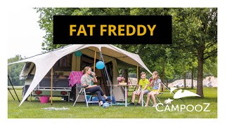 Campooz tenttrailer Fat Freddy  wereldrecordhouder snel opzetten [upl. by Adav]