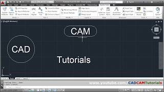 AutoCAD Circle Around Text  AutoCAD Text Inside Circle Rectangle amp Slot [upl. by Aerdnac366]