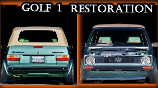 1986 Volkswagen Golf 1 MK1 Cabrio Full Restoration Project [upl. by Aneeg471]