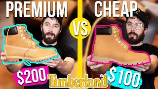 Premium Timbs VS Basic Timberland Boots CUT IN HALF [upl. by Bushore132]