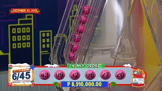 LIVE PCSO 900 PM Lotto Draw  December 20 2023 [upl. by Nirok665]