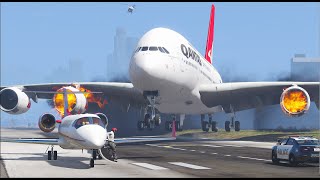 A380 Emergency Landing With Engine Failures XP11 [upl. by Girard872]