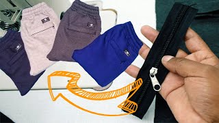 BOLSILLO con CIERRE para PANTALON JOGGER  Tips De Confección [upl. by Adrial998]