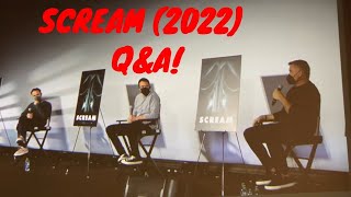 SCREAM 2022 Screening QampA with Kevin Williamson David Arquette amp Matt Olpin SPOILERS [upl. by Auhel]