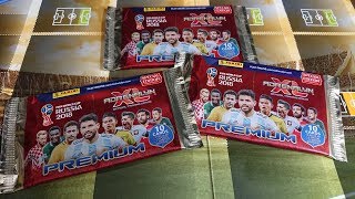 WOW MEGA UNBOXING PANINI RUSSIA 2018 PREMIUM [upl. by Hashim]