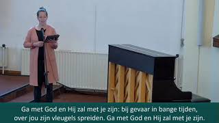 Lied 416 gezongen door Judith Godeke kerkdienst 30mei21 Ga met God en Hij zal met je zijn [upl. by Adleme109]