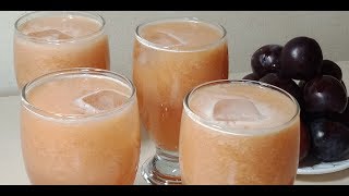 Natural Fresh Prunes Juice Recipe With Health Benefits Fresh Aloo Bukhara Juice Recipe In UrduHind [upl. by Eitsim]