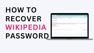 How to Recover Wikipedia Password [upl. by Pournaras]