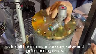 How to maintain screw air compressor How to replace the oil separator Air compressor maintenance [upl. by Dow]