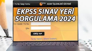 EKPSS SINAV GİRİŞ BELGESİ ÖSYM TARAFINDAN ERİŞİME AÇILDI [upl. by Johannessen]