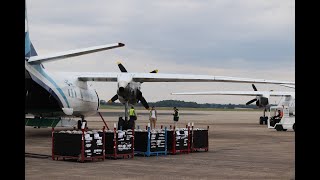 Cargo at Teesside Airport [upl. by Sorac]