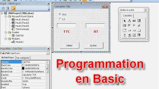 Découvrir VBA en construisant une calculette TVA vidéo24 [upl. by Cochran]