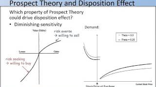 ECON 4470 3a  Disposition Effect Part II [upl. by Oznecniv]