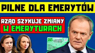 ⚡️PILNE DLA EMERYTÓW Rząd szykuje zmiany w emeryturach Seniorzy domagali się tego od lat [upl. by Saltsman]