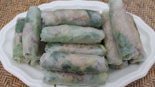 Vietnamese fresh spring rolls the traditional recipe  Morgane Recipes [upl. by Ennahtur]