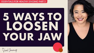 Daily Exercises for Releasing Jaw Tension for Singers relaxjaw [upl. by Hoenack353]