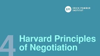 The Harvard Principles of Negotiation [upl. by Leroj]