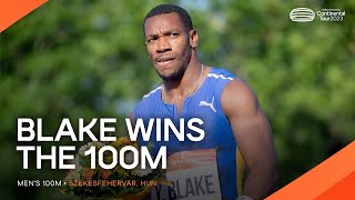 Yohan Blake 🇯🇲 wins 100m in Hungary  Continental Tour Gold 2023 [upl. by Hawthorn213]