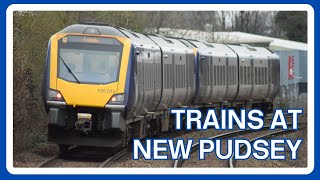 TRAINS at NEW PUDSEY railway station [upl. by Ameen793]