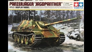 part 0ne Building the New Tamiya 116 scale Panzerjager Jagdpanther Display model [upl. by Tommi]