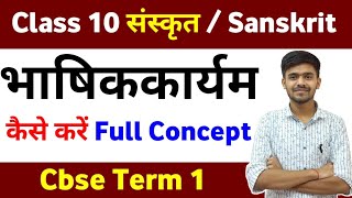 Bhashik karyam । भाषिक कार्यम संस्कृत Sanskrit Class 10 Term 1 By Ayush Sir Sanskrit विशेषण विशेष्य [upl. by Beesley]