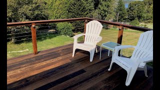 Deck Upgrade Cable Railing and Lights [upl. by Cobbie]